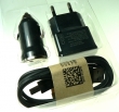 Nabíječka + autonabíječka USB 1A + mikro USB kabel