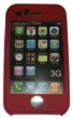 Pouzdro Iphone silikon - červené, růžové