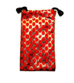 Pouzdro TEXTILNÍ - oblázky červené 