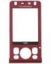 Kryt Sony-Ericsson W910 červený originál-Originální přední kryt vhodný pro mobilní telefony Sony-Ericsson: Sony-Ericsson W910